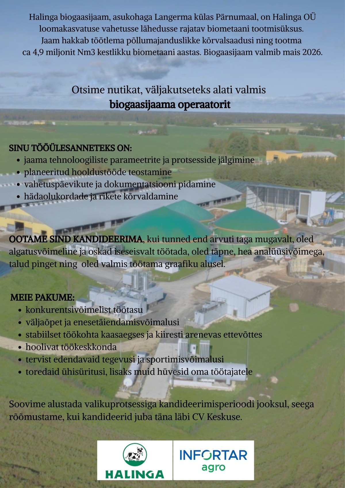 Halinga OÜ Biogaasijaama operaator