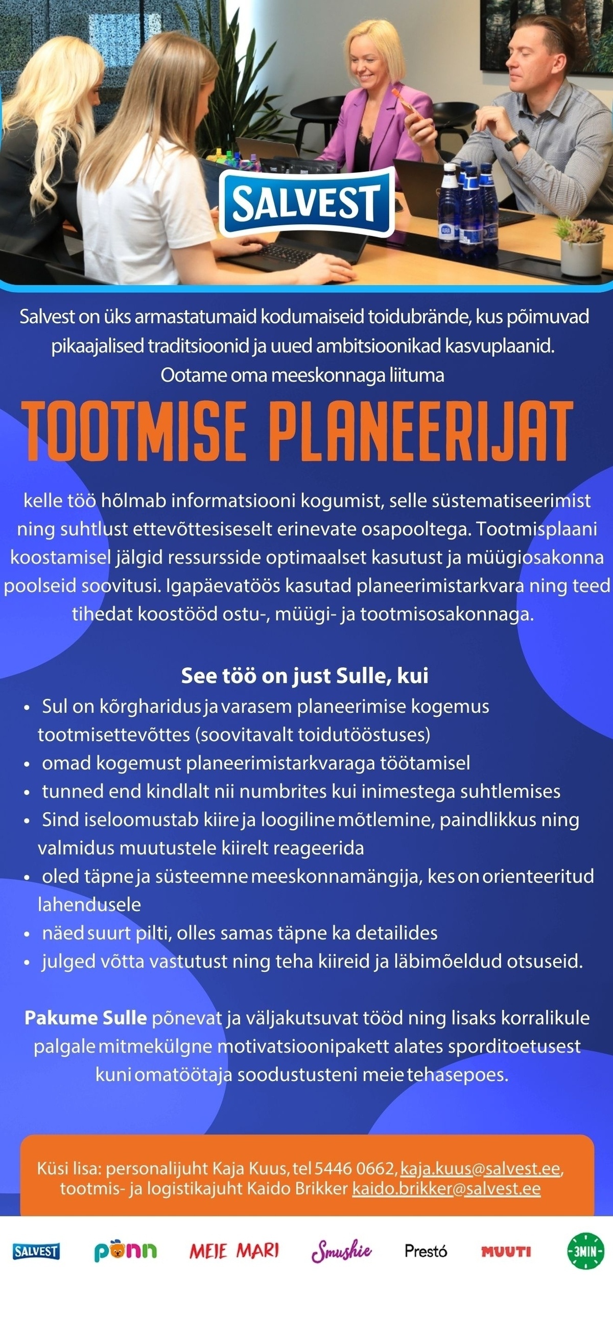 Salvest AS Tootmise planeerija