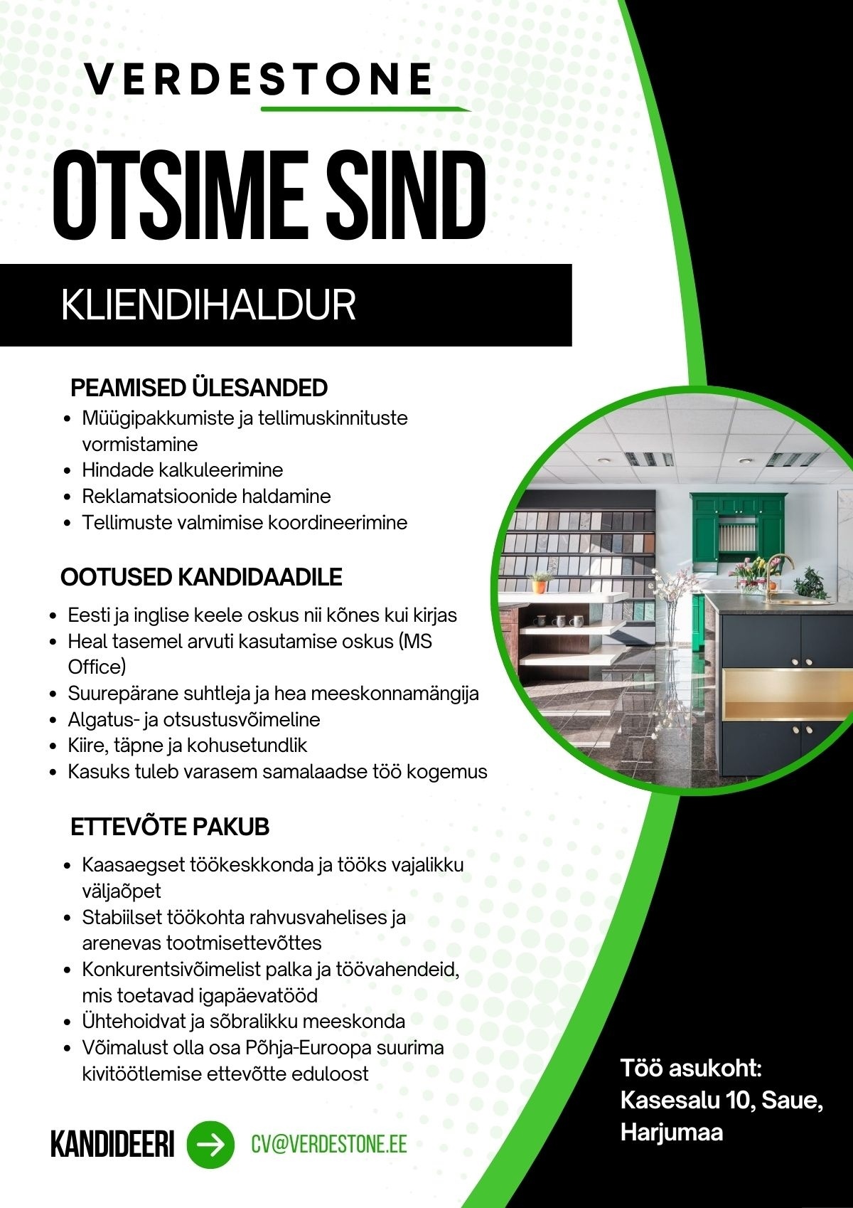Verdestone OÜ Kliendihaldur