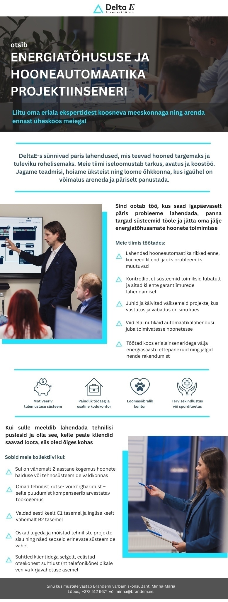 DeltaE Insenerid OÜ Energiatõhususe ja hooneautomaatika projektiinsener