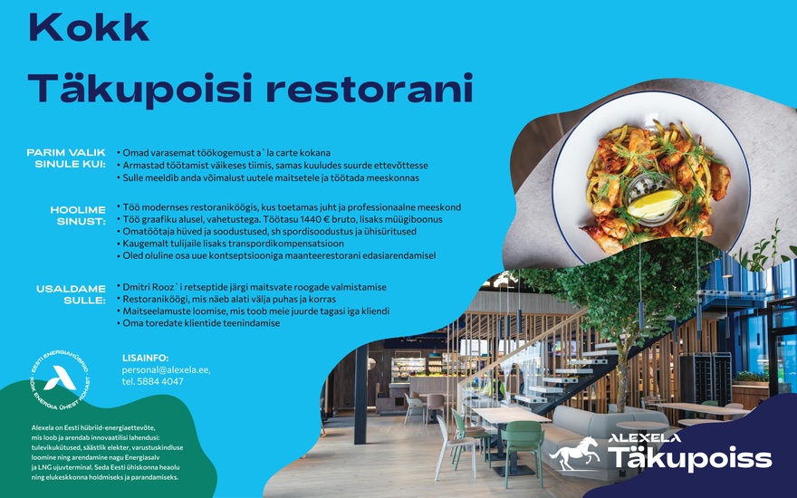 AS Alexela Kokk Täkupoisi restorani
