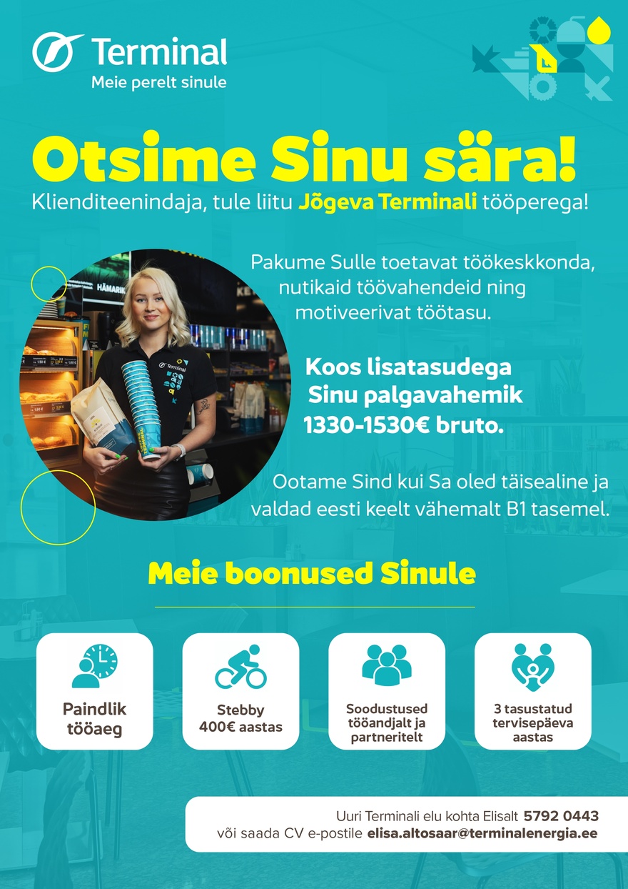 AS Terminal Klienditeenindaja Jõgeva teenindusjaama