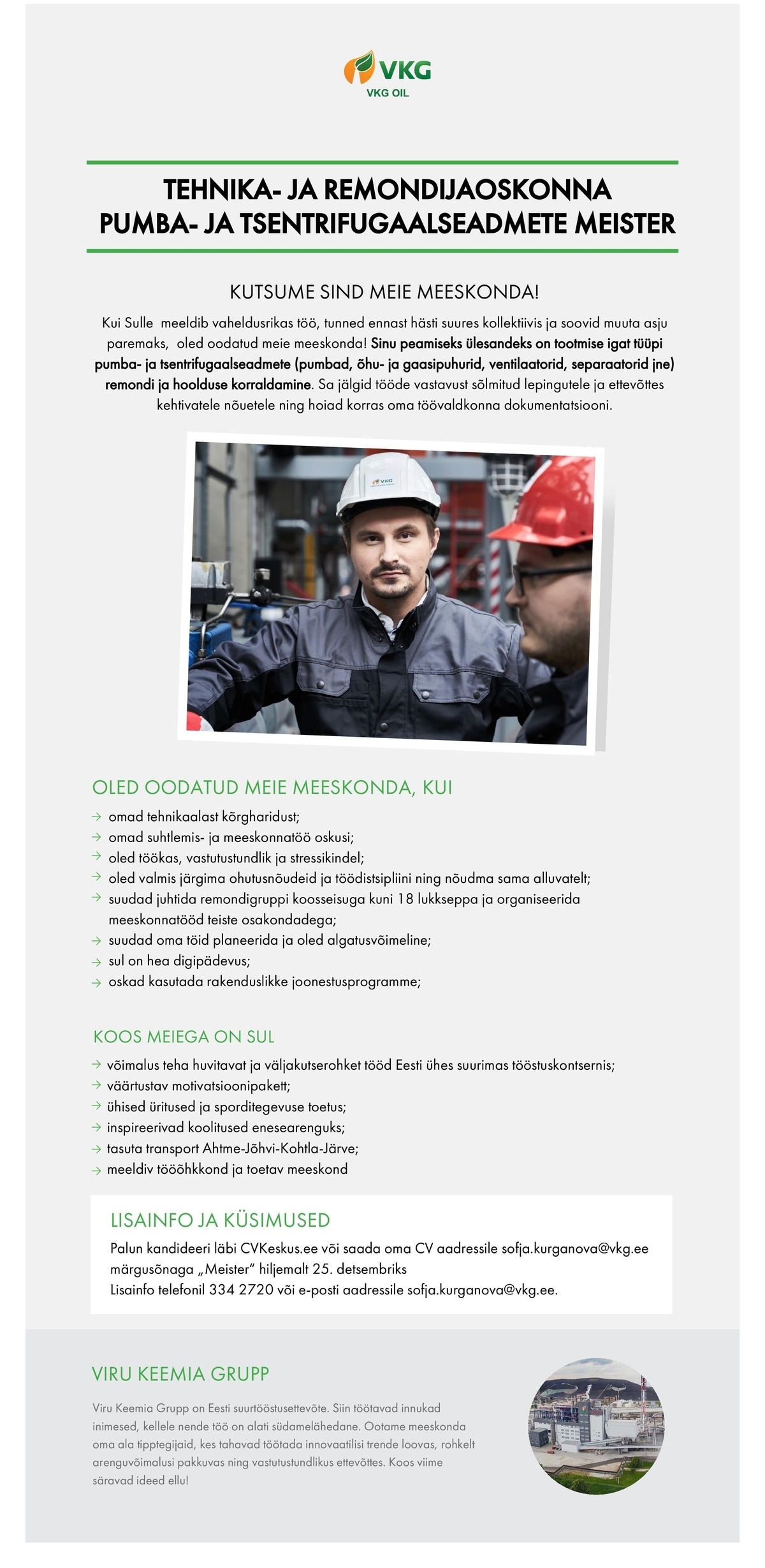 Viru Keemia Grupp AS MEISTER / МАСТЕР