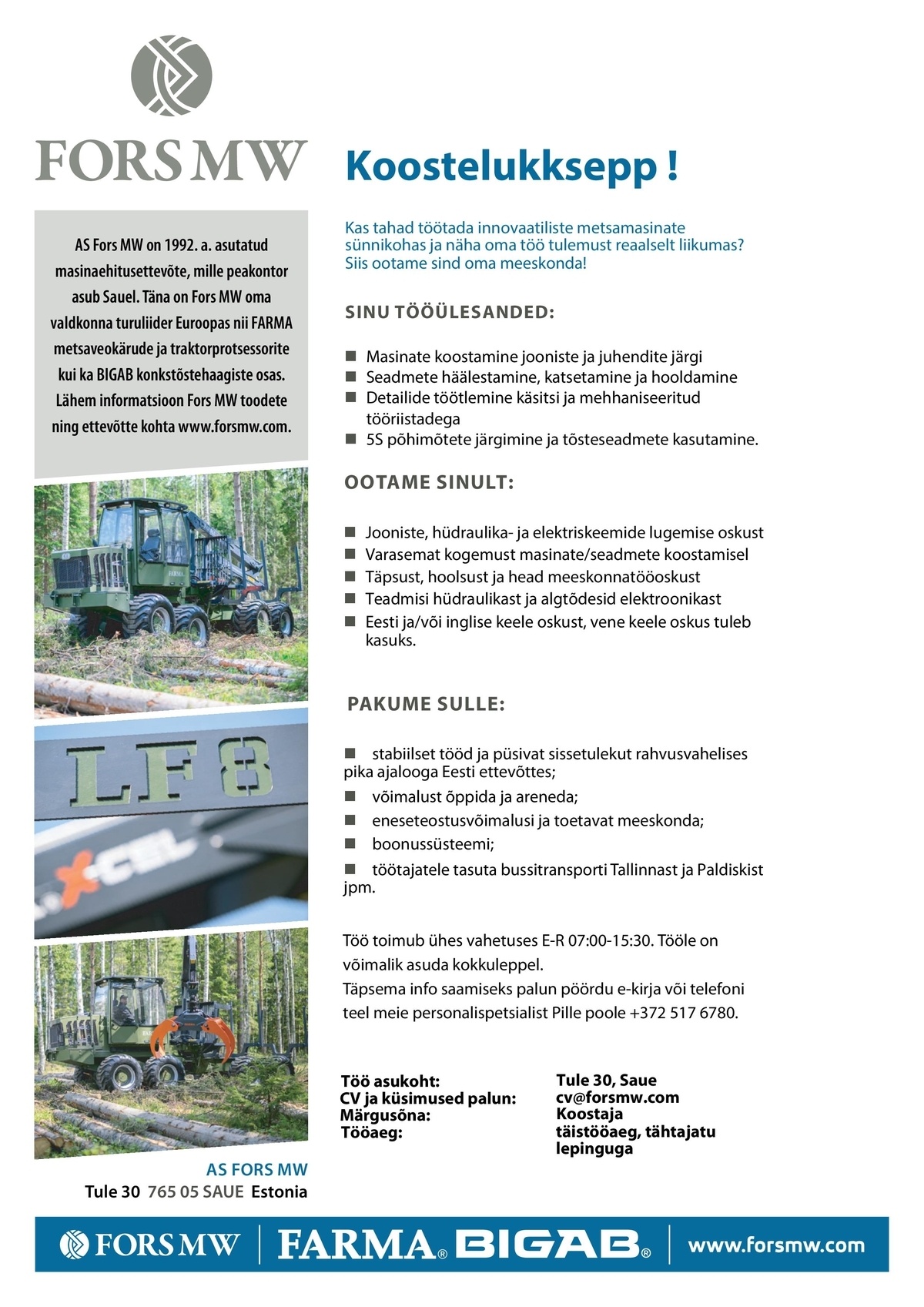 Fors MW AS Koostelukksepp