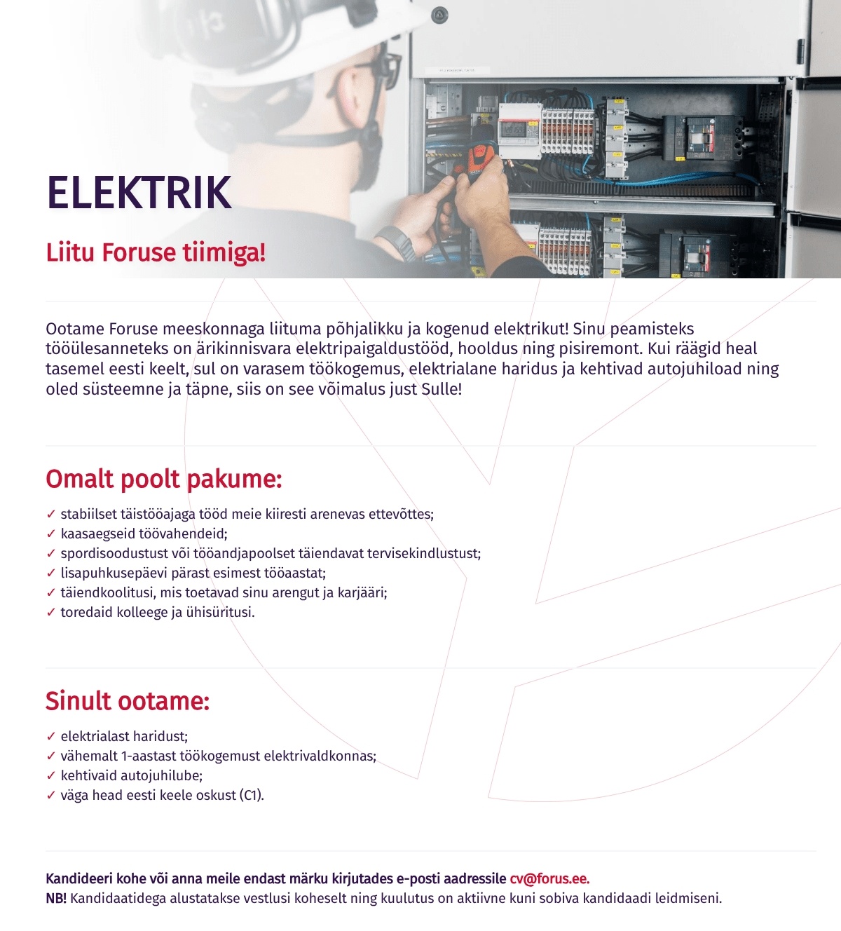 Forus Security AS Elektrik