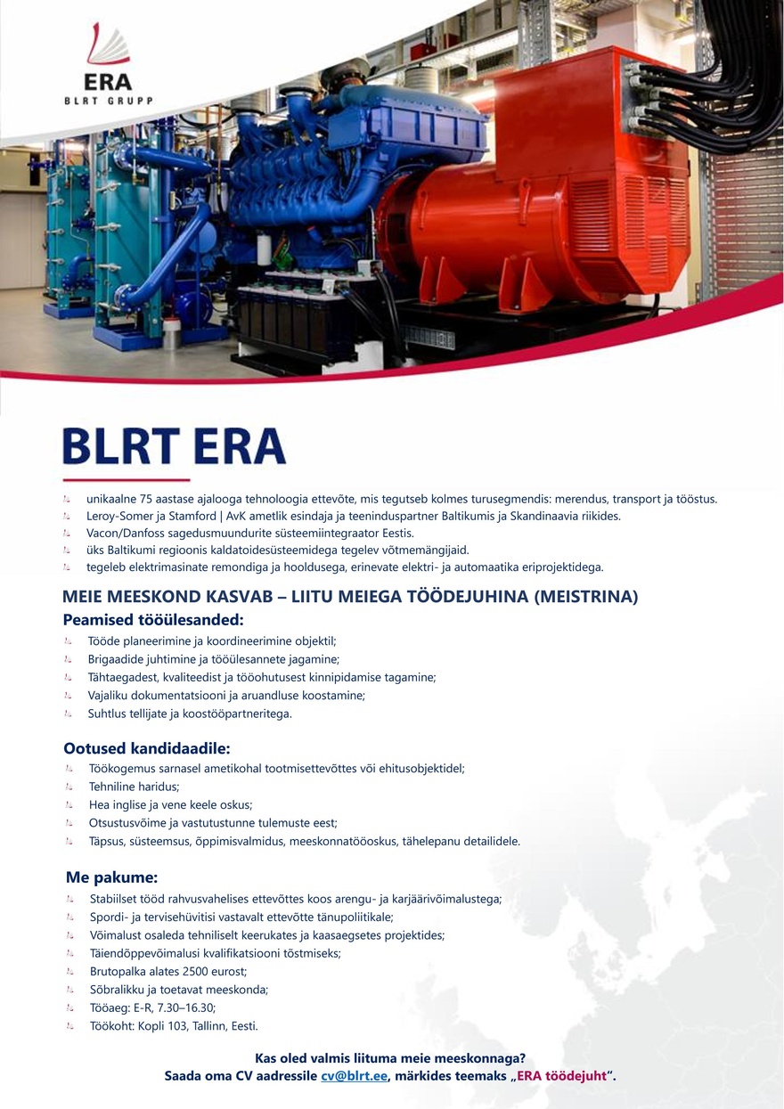 BLRT Era Töödejuht