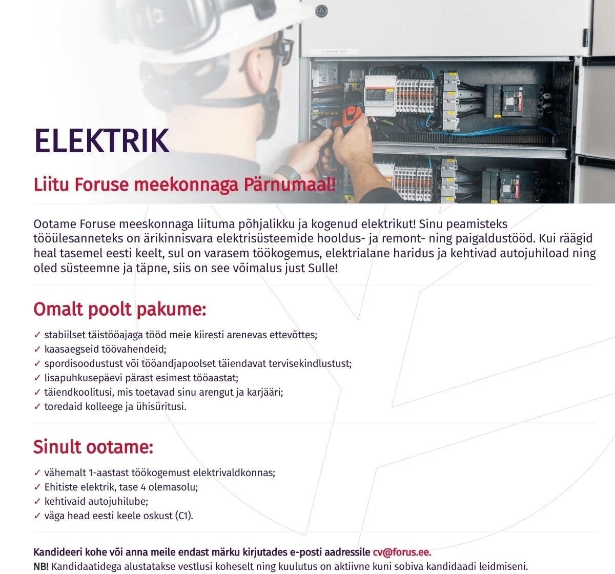 Forus Security AS Elektrik