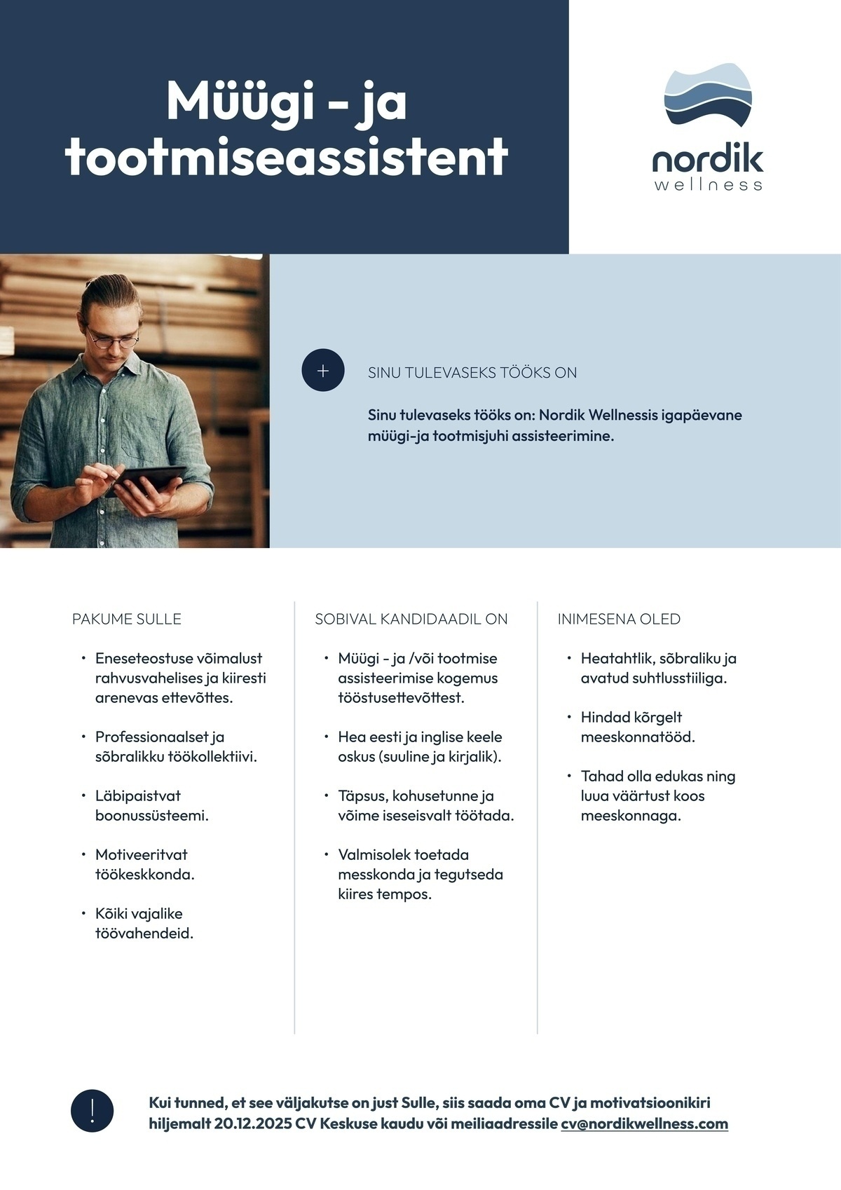 ENERMED Wellness Production OÜ Müügi - ja tootmiseassistent