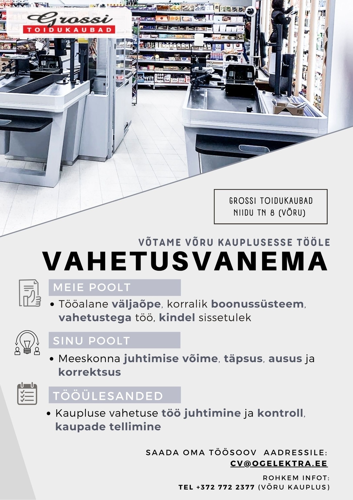 OG Elektra AS Vahetusvanem (Võru)