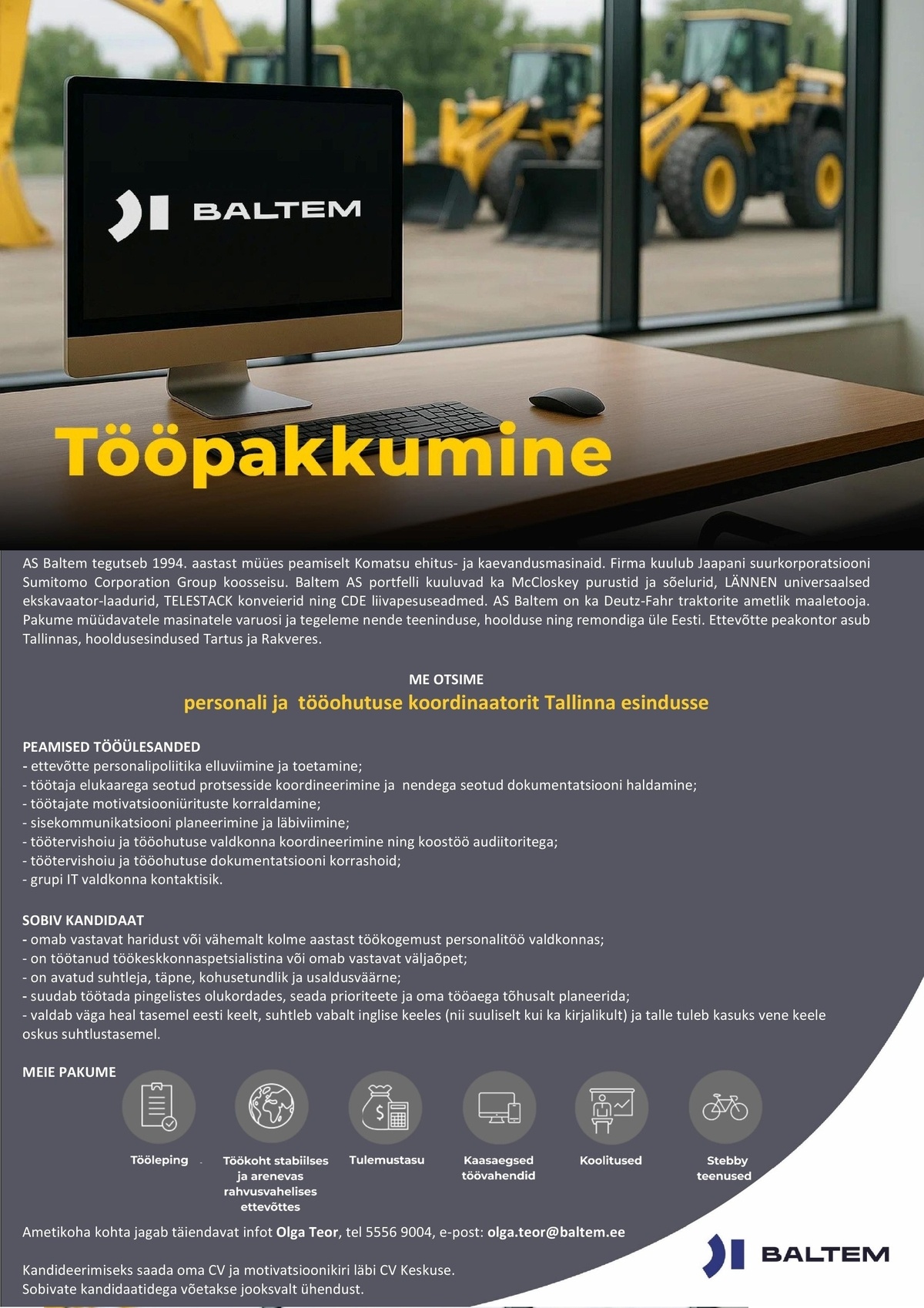 AS Baltem Personali ja tööohutuse koordinaator