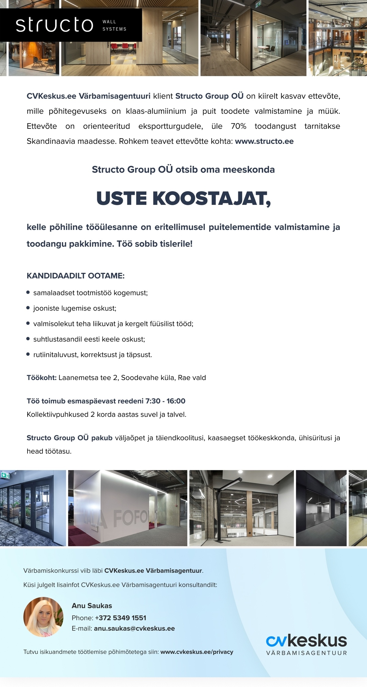 Structo Group OÜ USTE KOOSTAJA