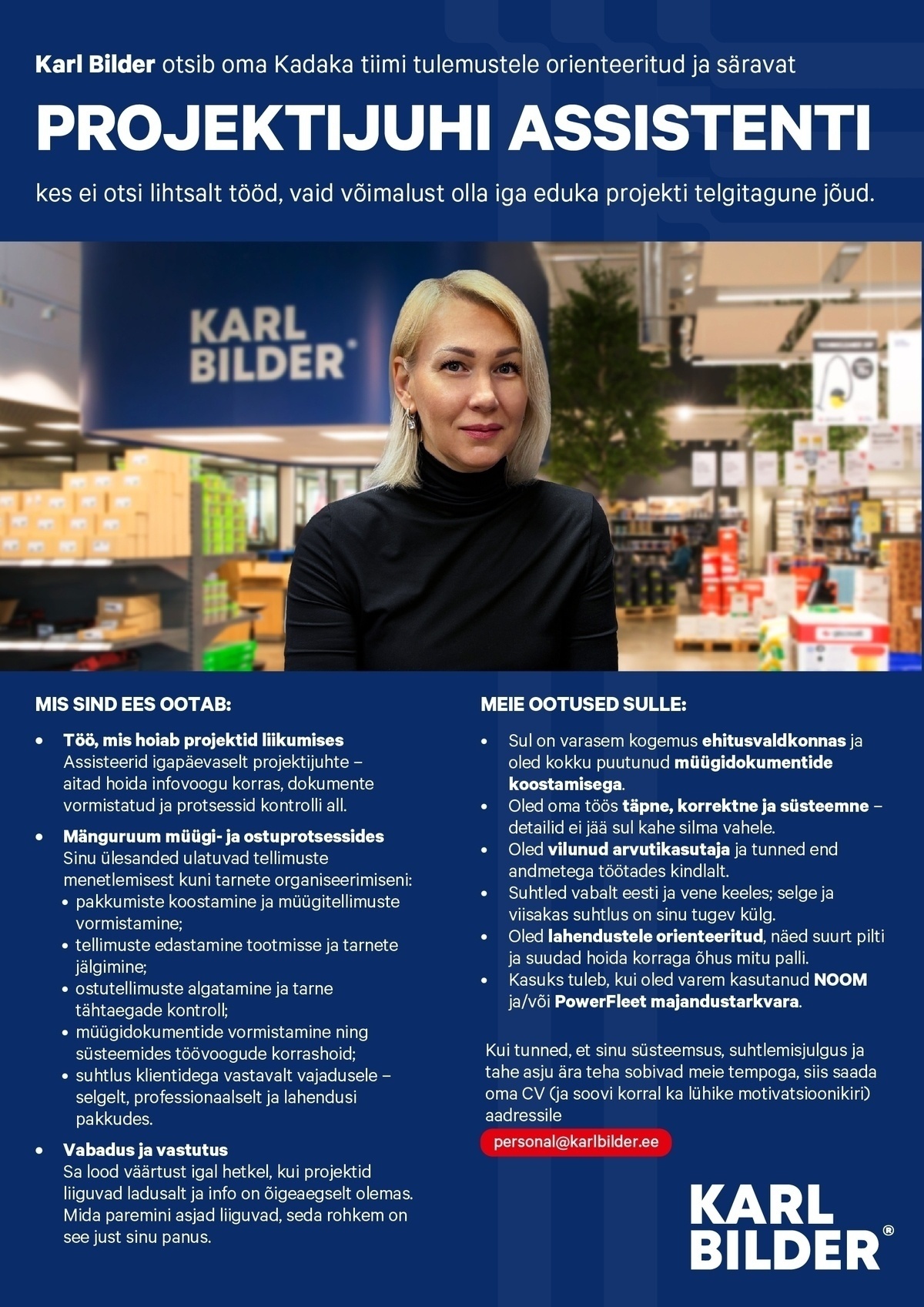 Karl Bilder OÜ Assistent