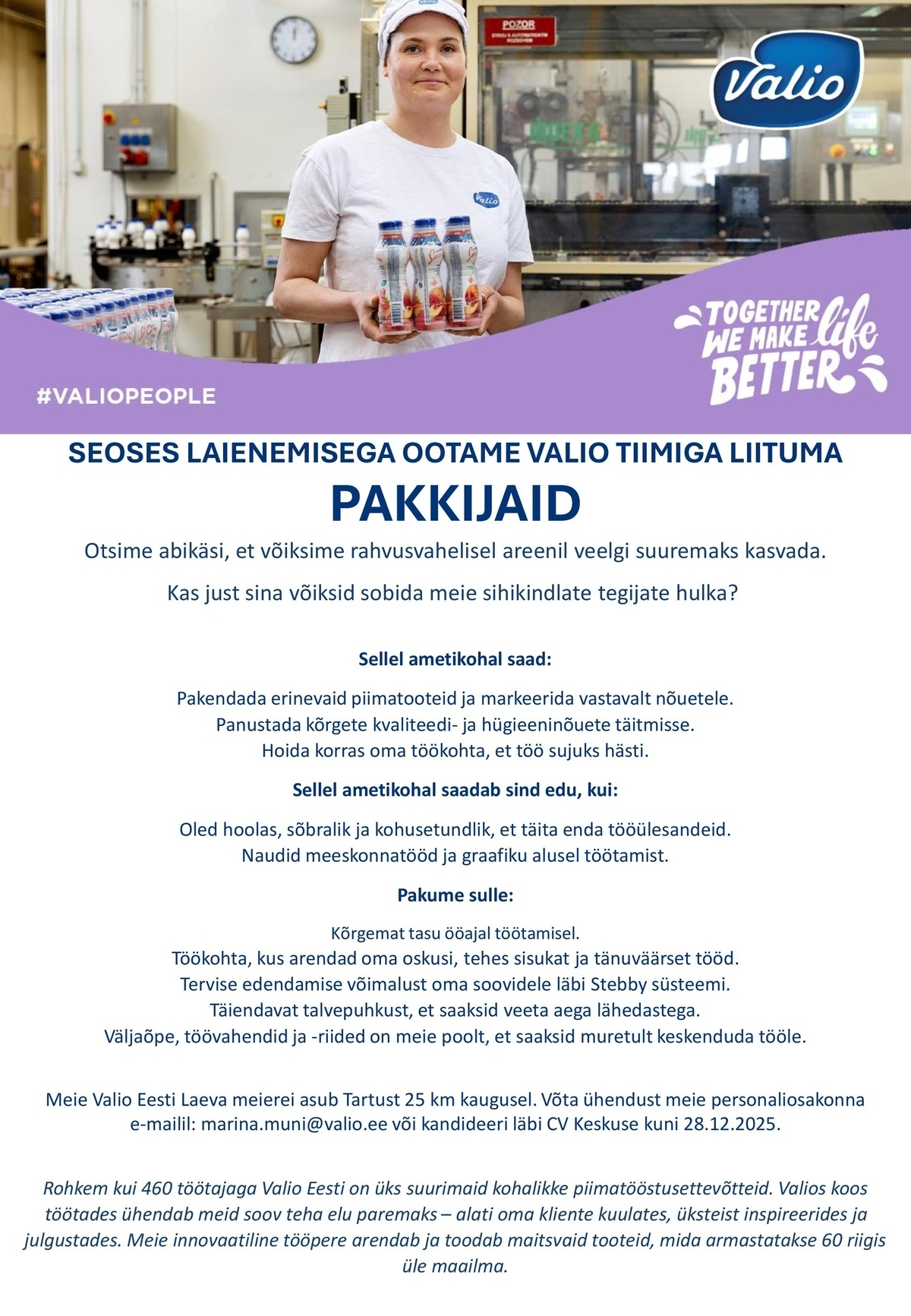 Valio Eesti AS Pakkija