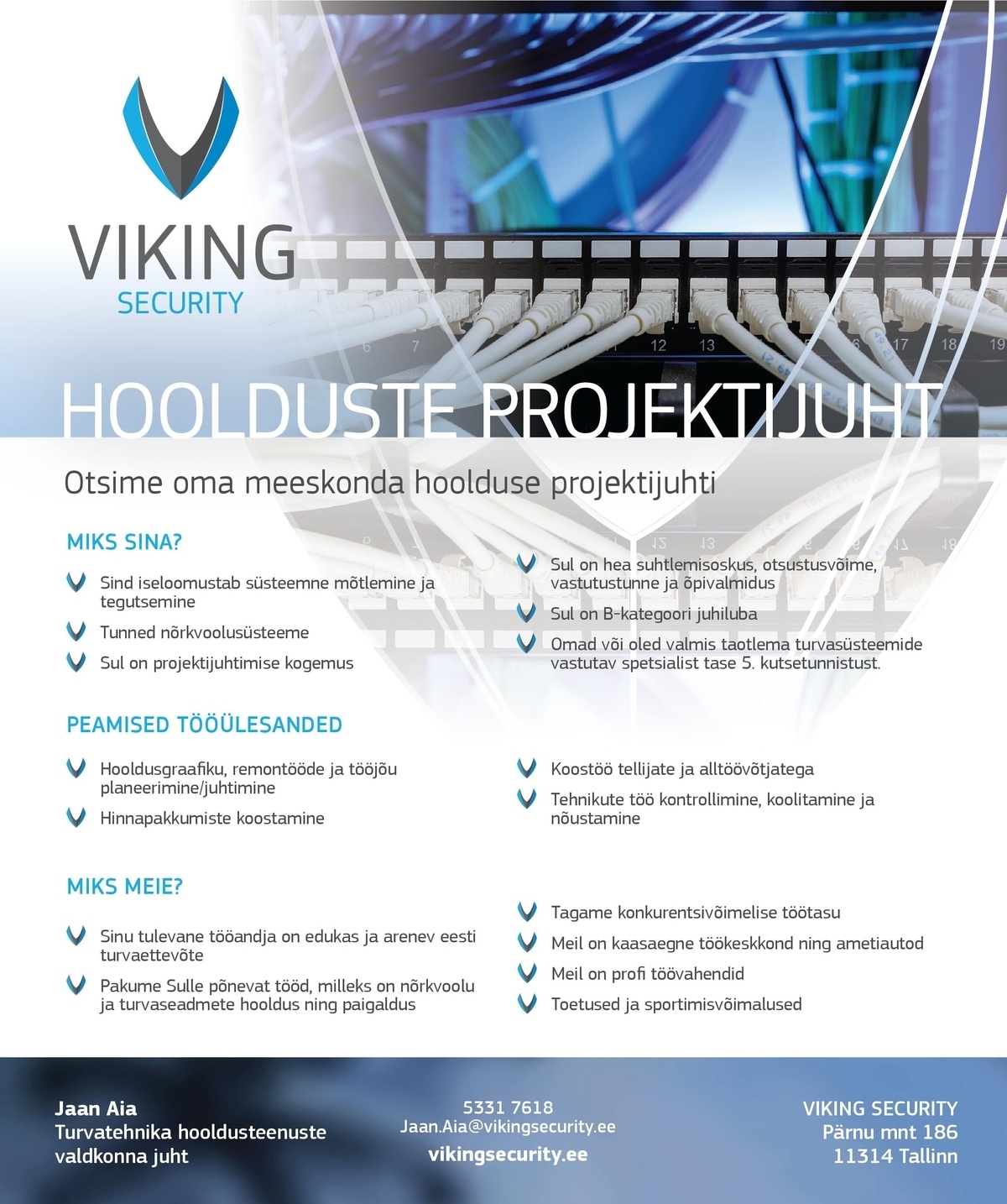 Viking Security AS Hoolduste projektijuht