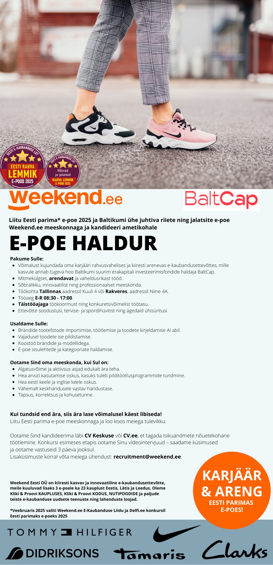 Weekend Eesti OÜ E-POE HALDUR - EESTI PARIMAS E - POES 2025