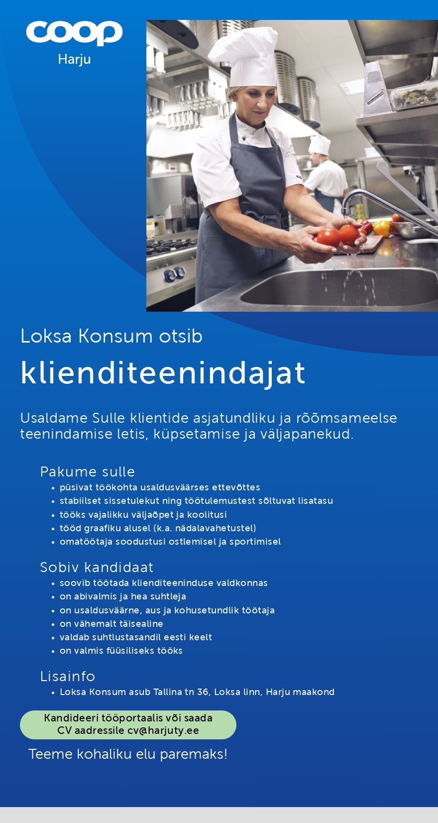 Harju Tarbijate Ühistu Müüja-letiteenindaja Loksa Konsumisse (Coop Harju)