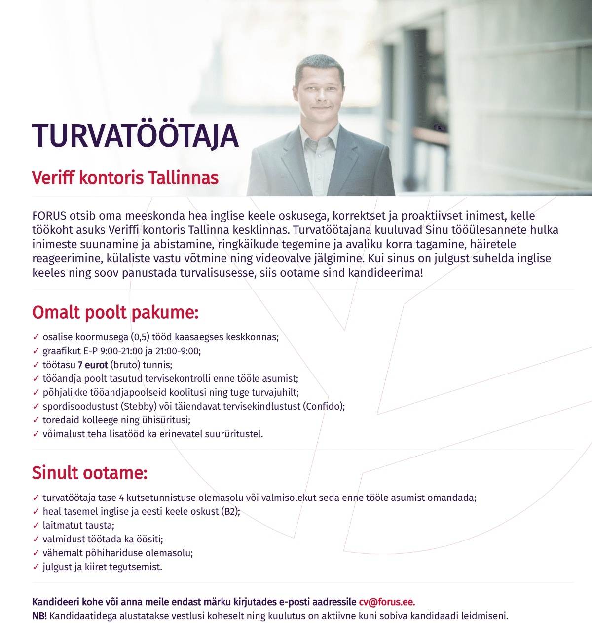 Forus Security AS Turvatöötaja Veriff kontoris