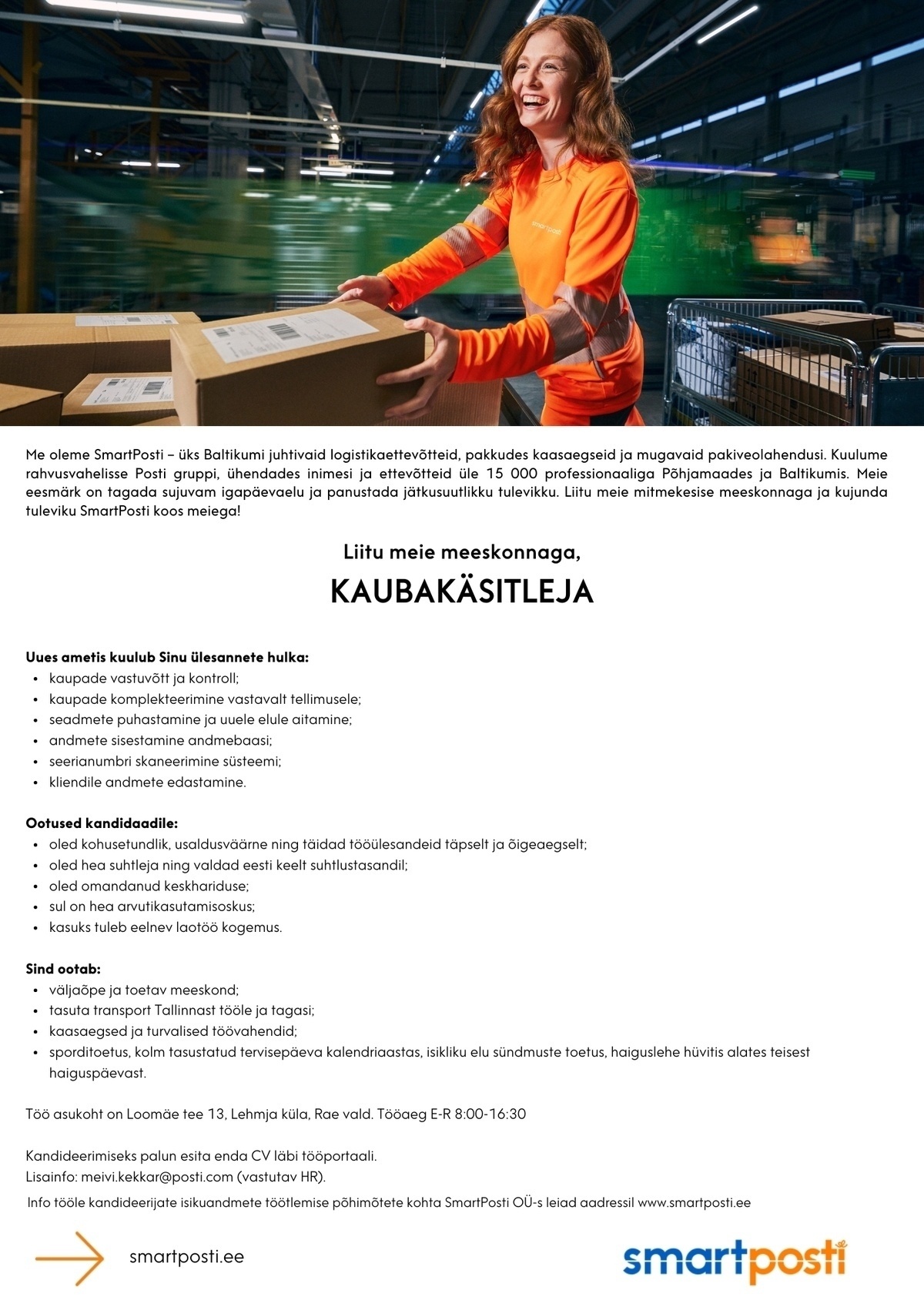 SmartPosti OÜ Kaubakäsitleja