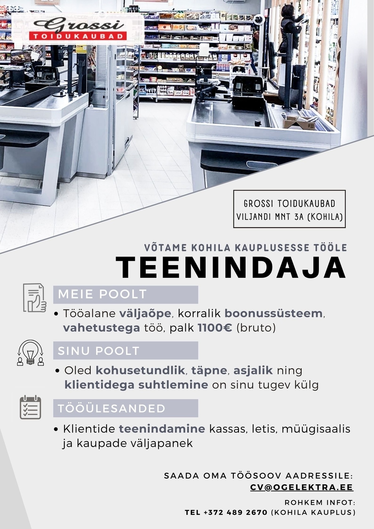 OG Elektra AS Teenindaja (Kohila)