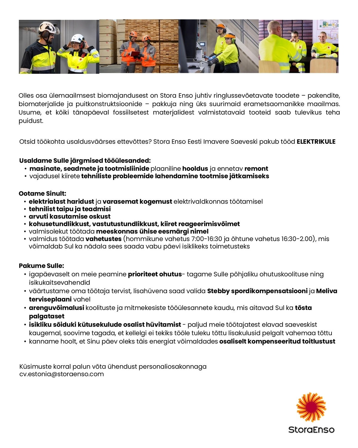 Stora Enso Eesti AS Elektrik