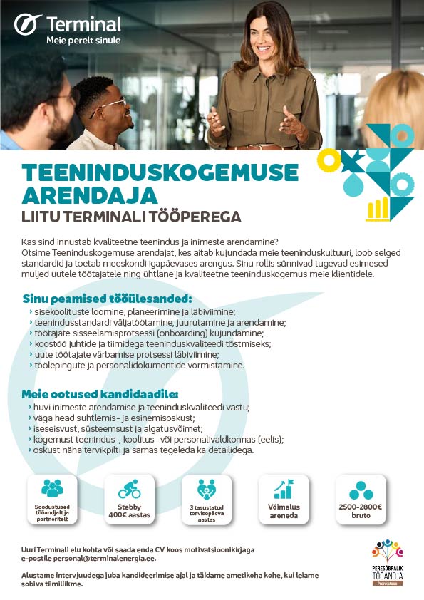 AS Terminal Teeninduskogemuse arendaja