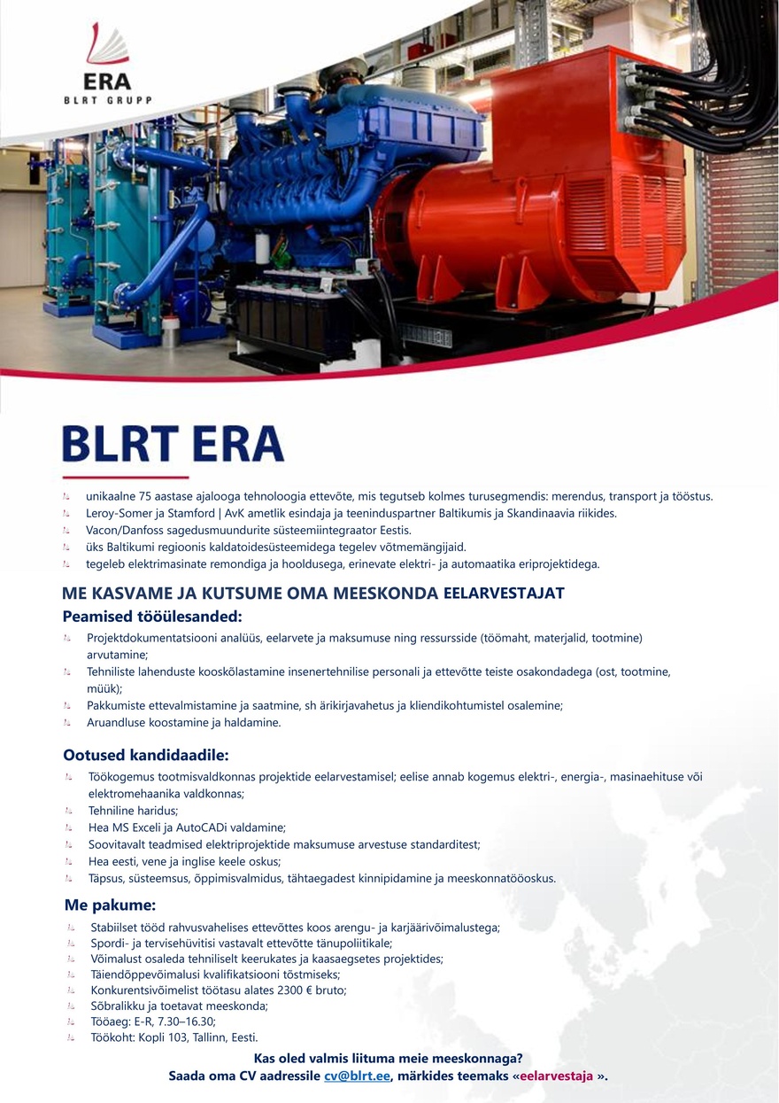 BLRT ERA Eelarvestaja