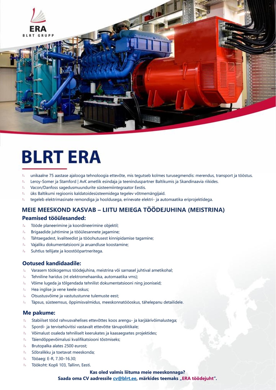 BLRT Era Töödejuht