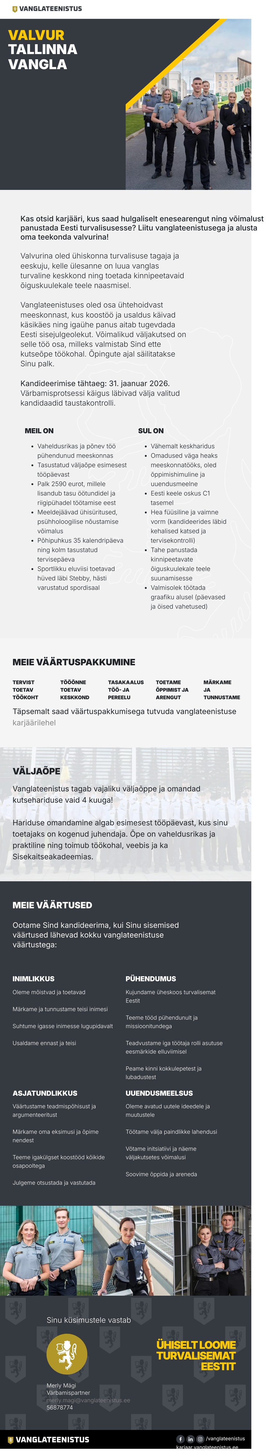 Vanglateenistus Valvur