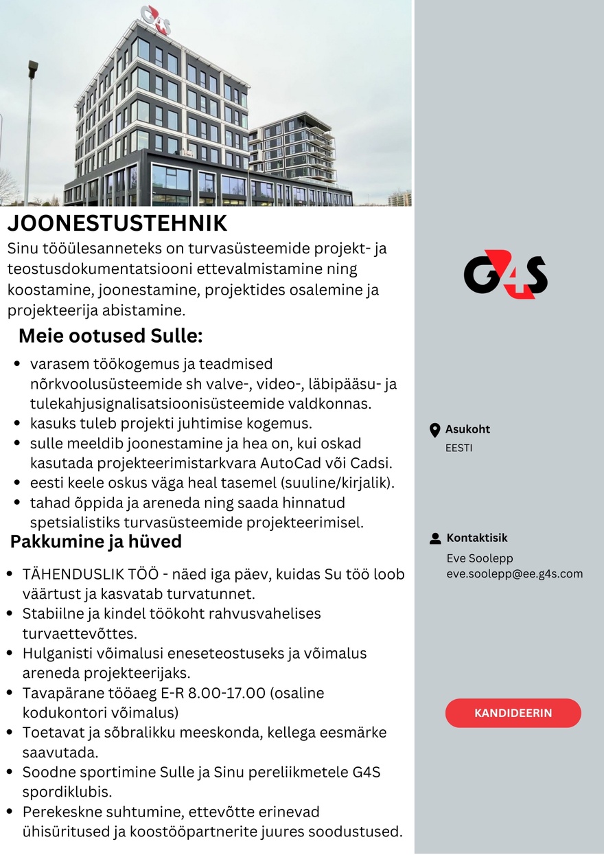 www.g4s.ee JOONESTUSTEHNIK