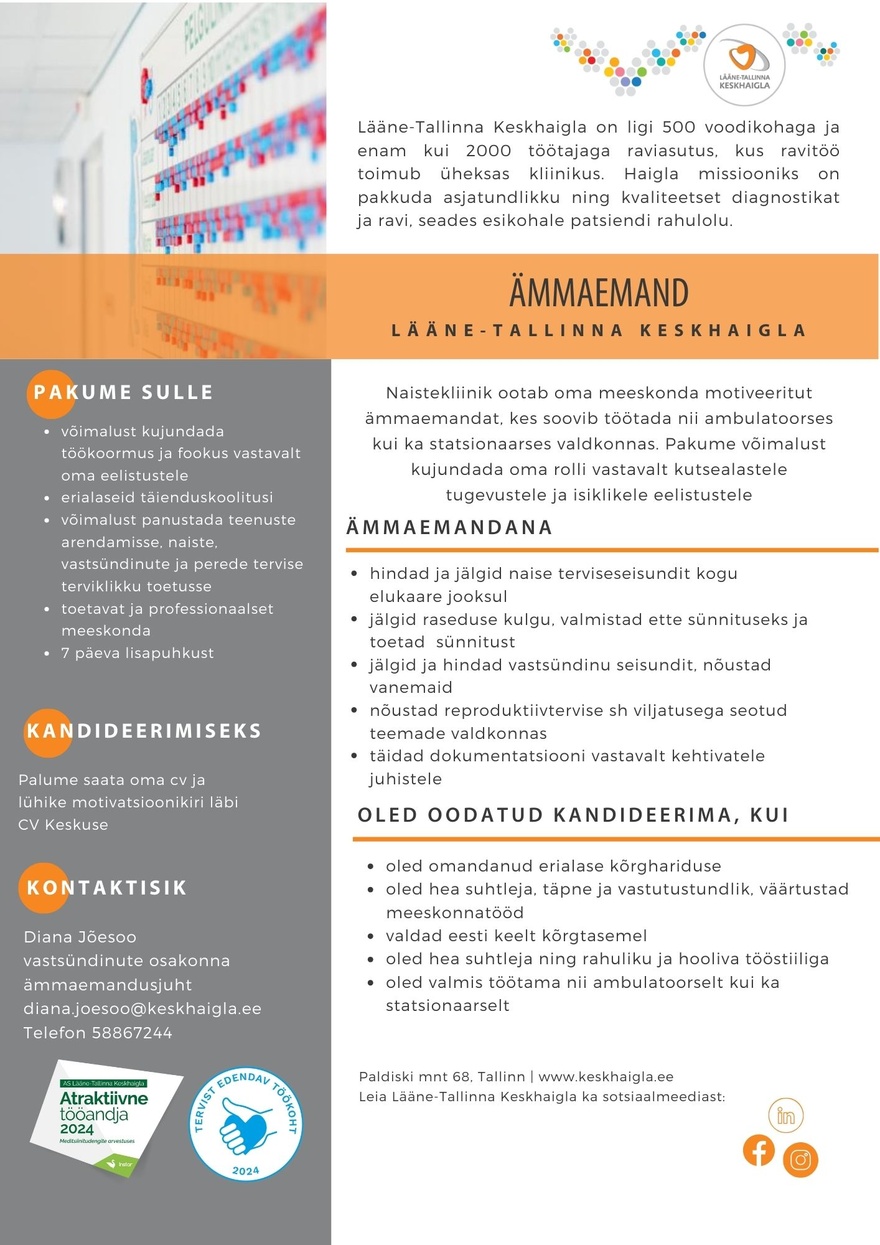 AS Lääne-Tallinna Keskhaigla Ämmaemand