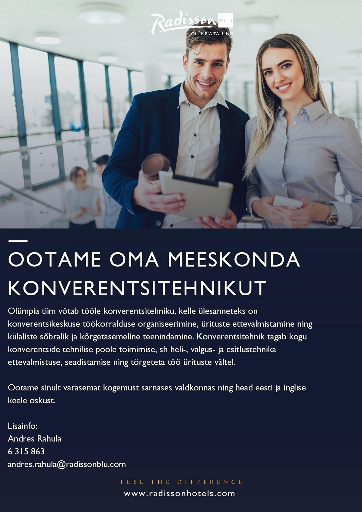 Radisson Blu Hotel Olümpia / Hotell Olümpia AS Konverentsitehnik