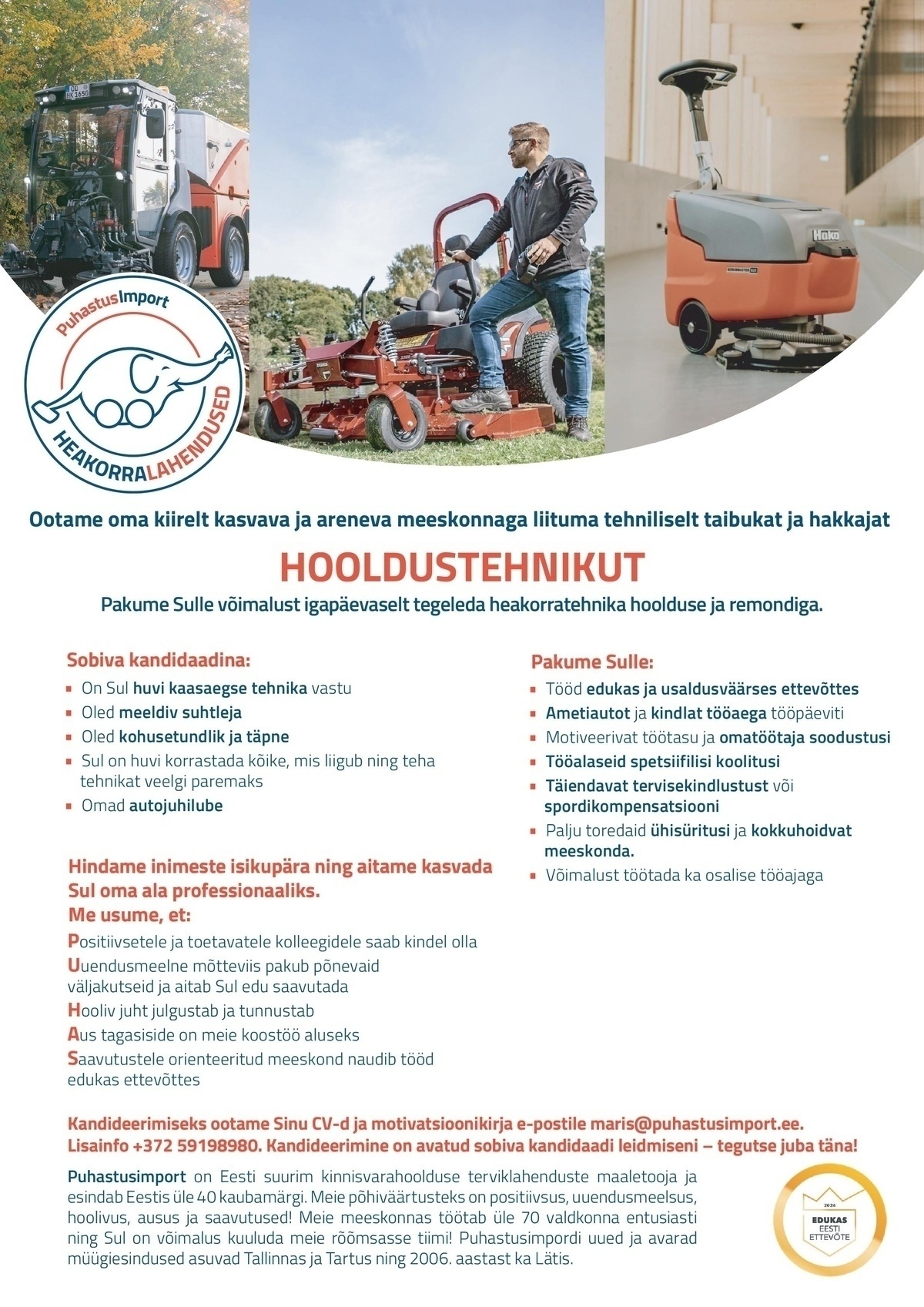 Puhastusimport OÜ Hooldustehnik