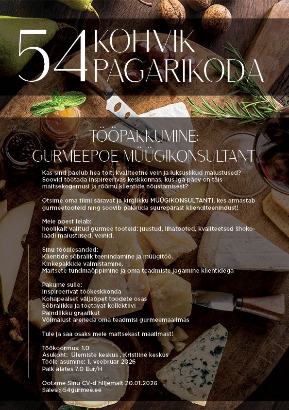 Viies Maitse OÜ Klienditeenindaja