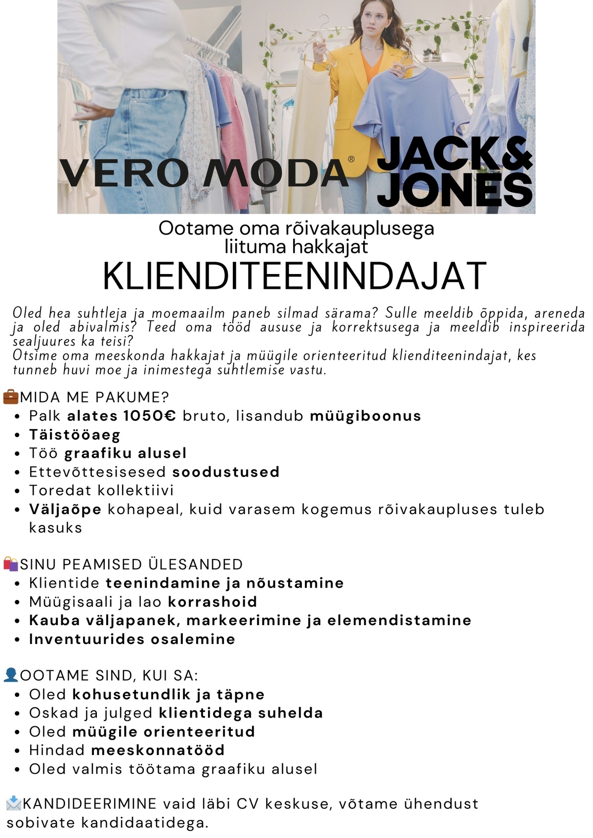 OÜ Baltic Retail VERO MODA ja JACK&JONES rõivakauplus