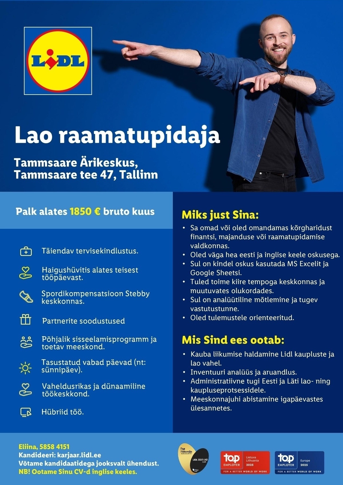 Lidl Eesti OÜ Lao raamatupidaja