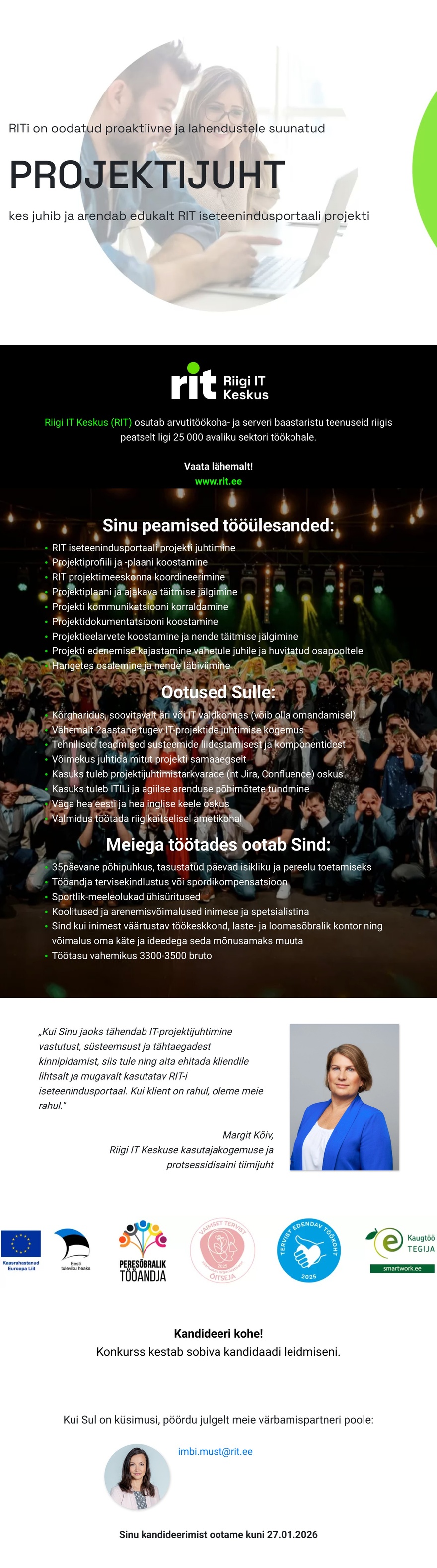 Riigi IT Keskus Projektijuht