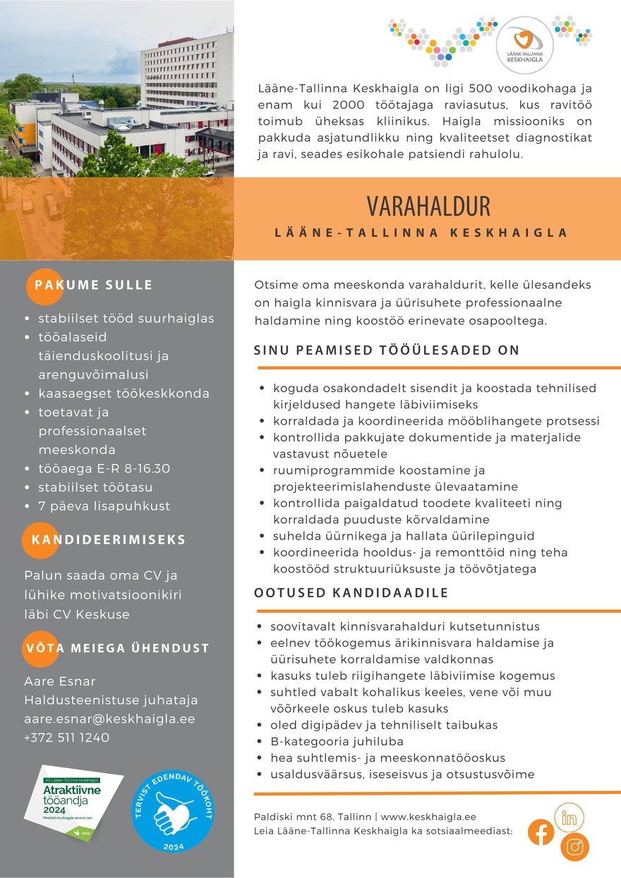 AS Lääne-Tallinna Keskhaigla Varahaldur