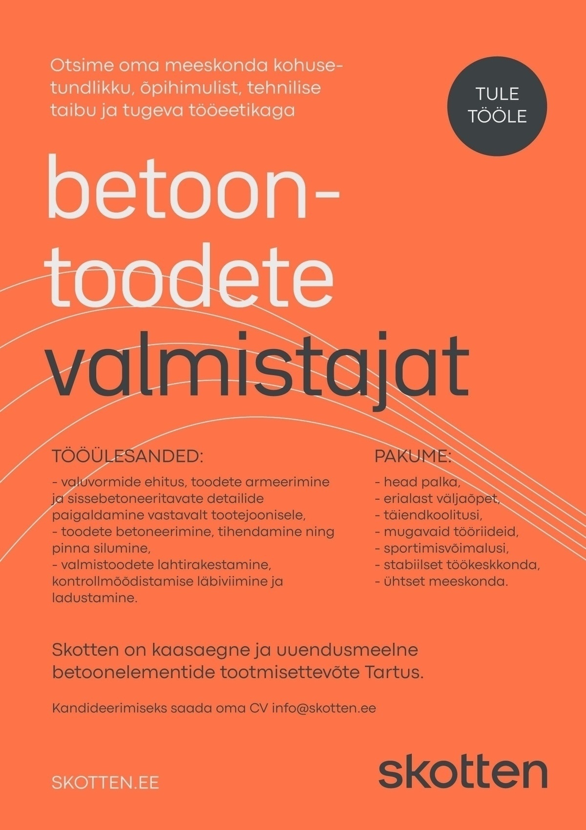 Skotten OÜ Betoonelementide valmistaja