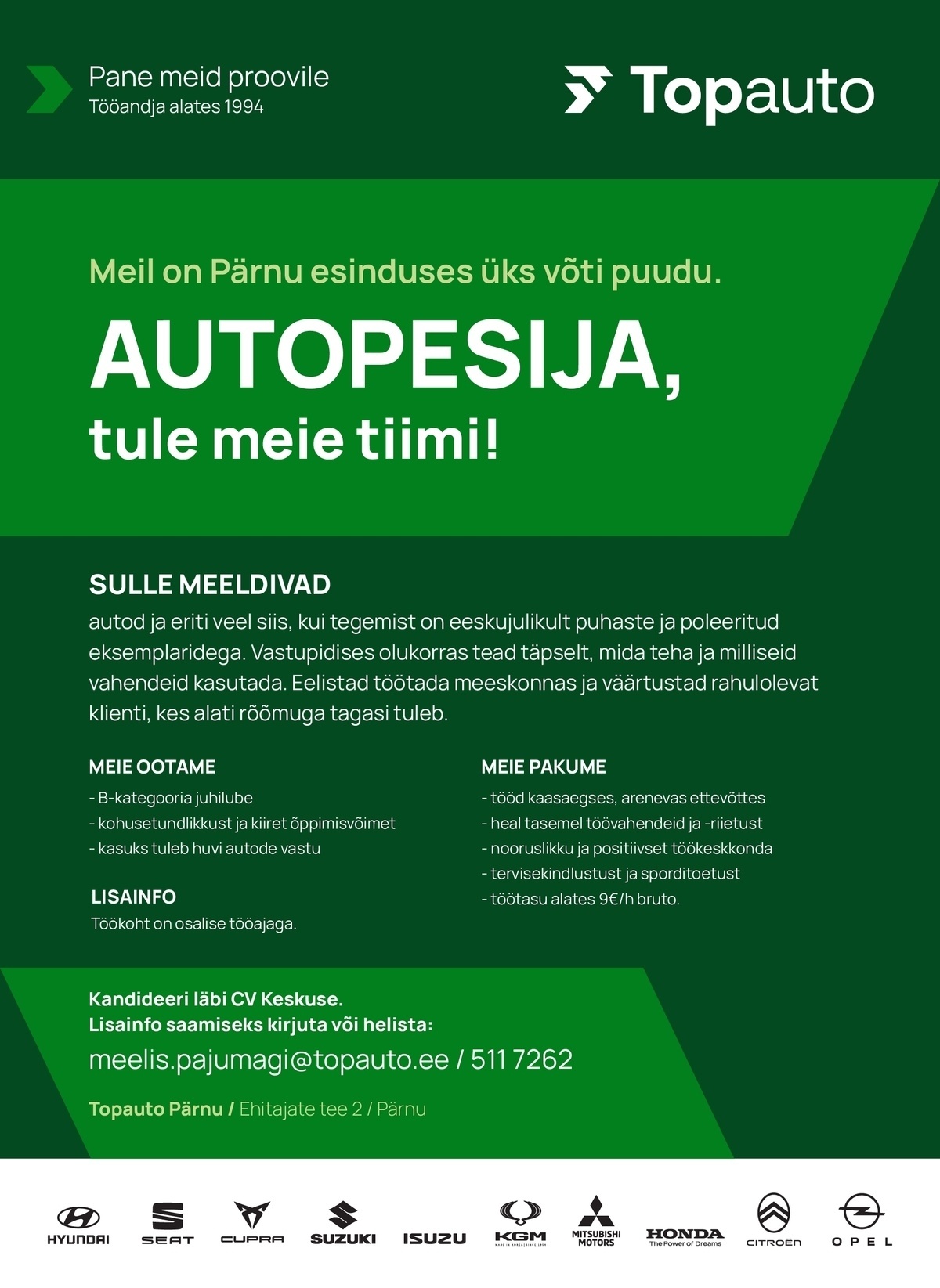 Topauto Pärnu OÜ Autopesija