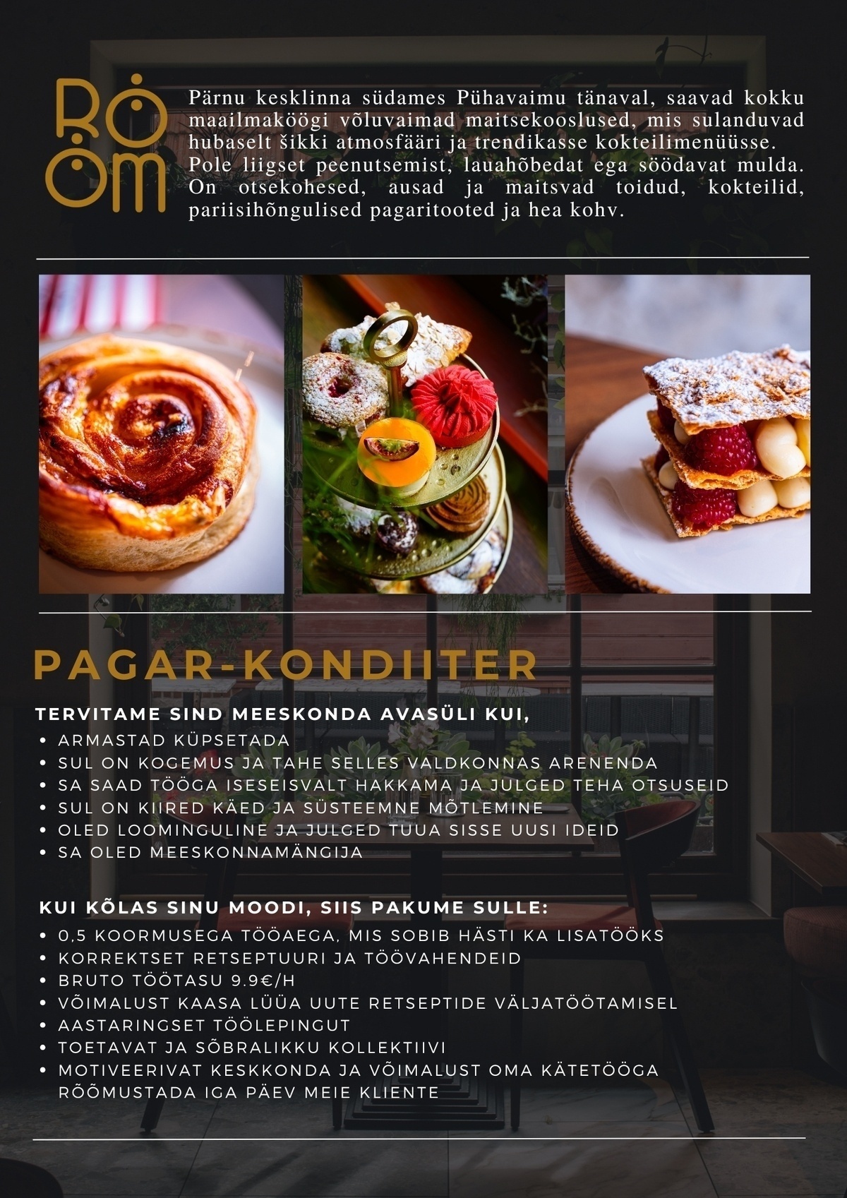 Rööm Kohvikud OÜ Pagar-kondiiter