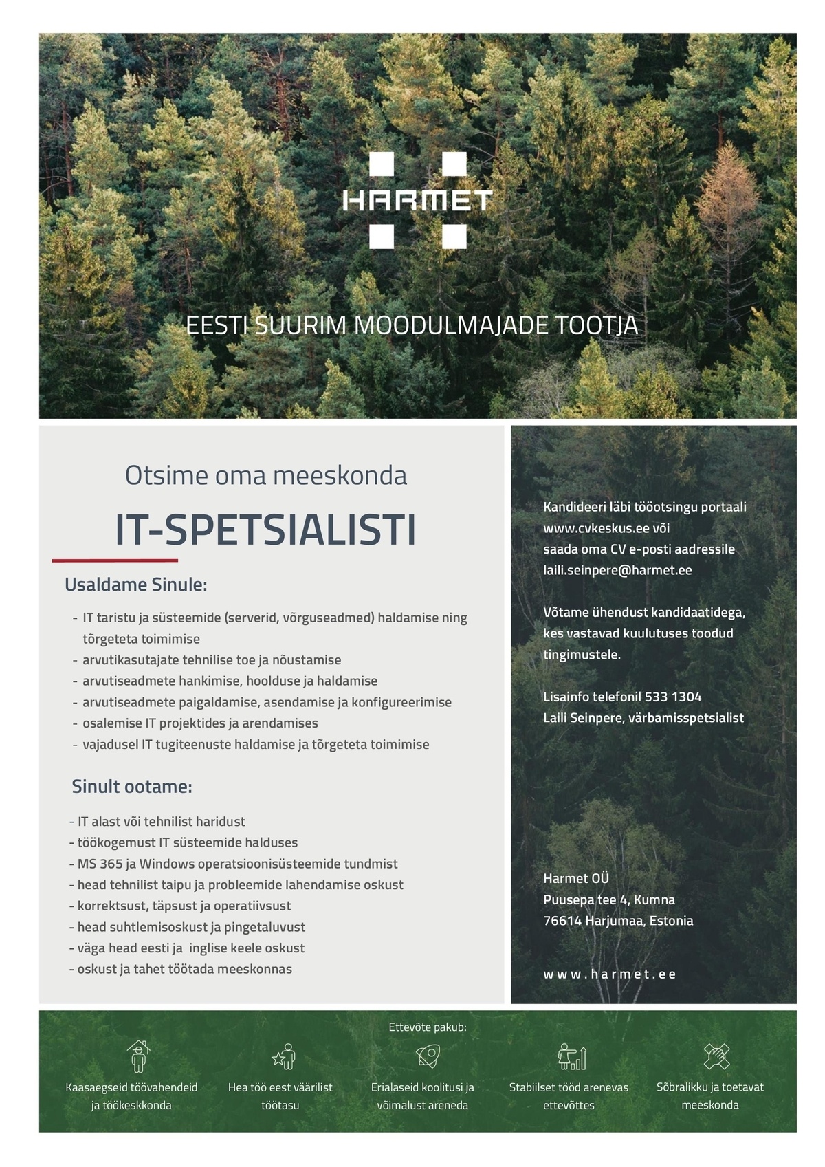 Harmet OÜ IT-spetsialist