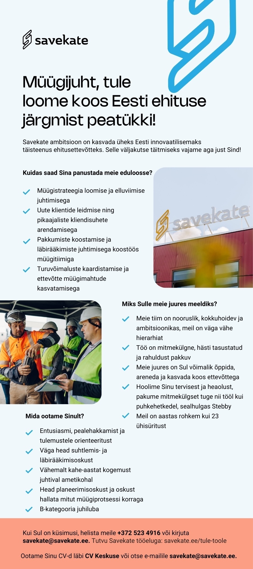 Savekate OÜ Müügijuht