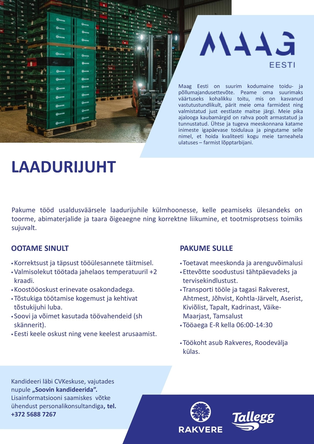 Maag Eesti AS Laadurijuht