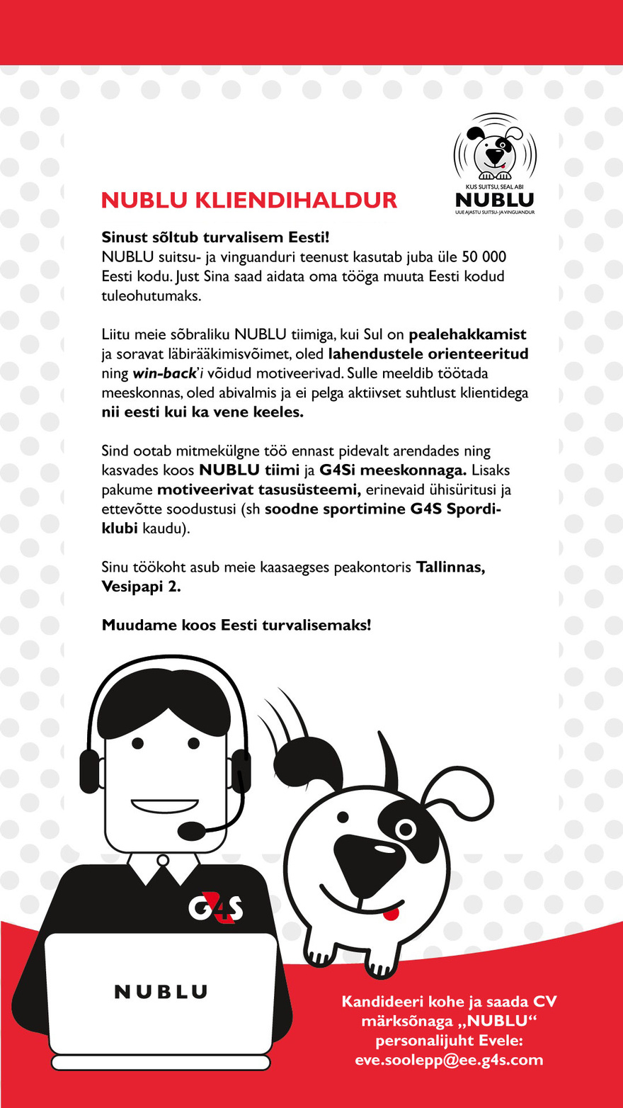 www.g4s.ee Kliendihaldur (NUBLU)