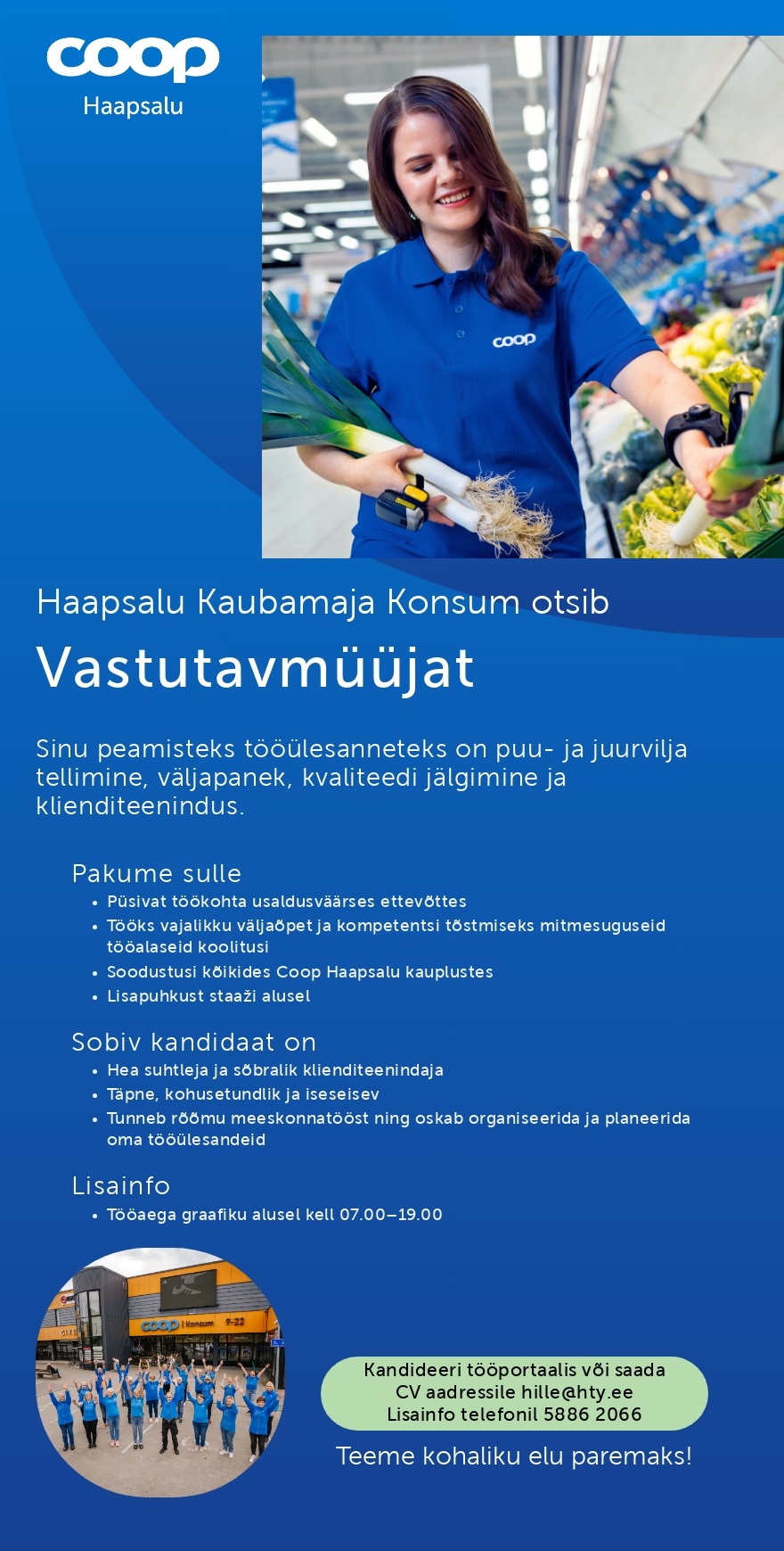 Coop Haapsalu Vastutavmüüja Haapsalu Kaubamaja Konsumis