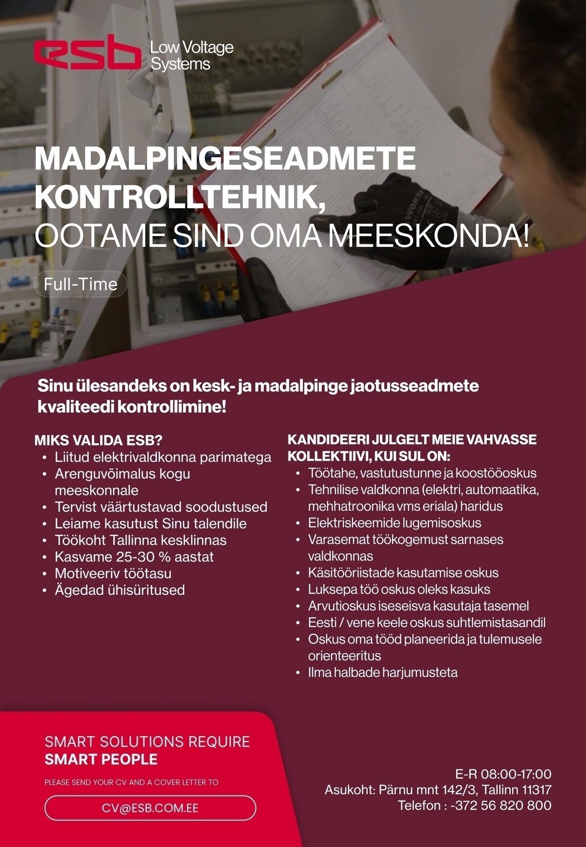 ESB-LVS OÜ MADALPINGESEADMETE KONTROLLTEHNIK