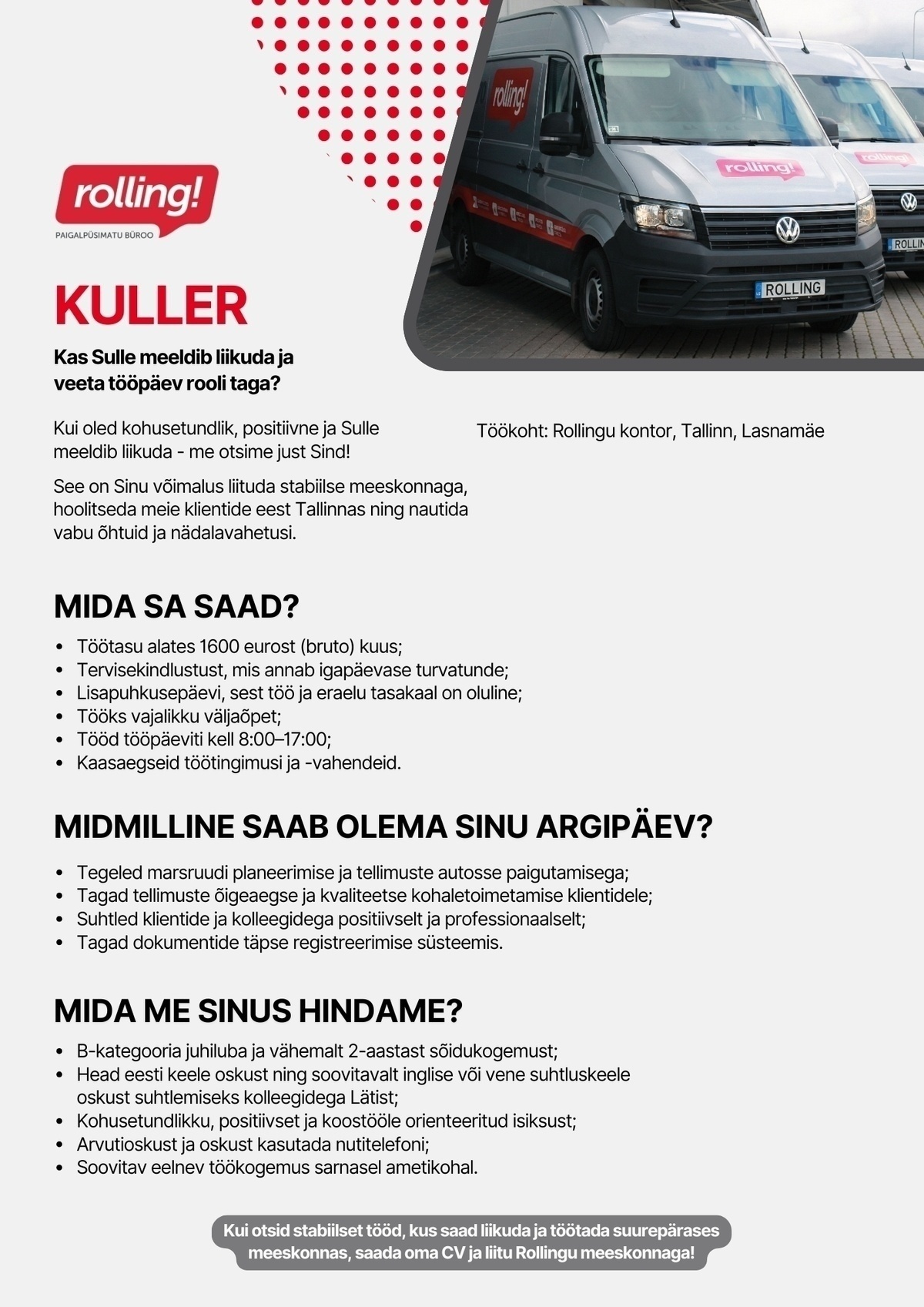 ROLLING OÜ AUTOJUHT - KULLER