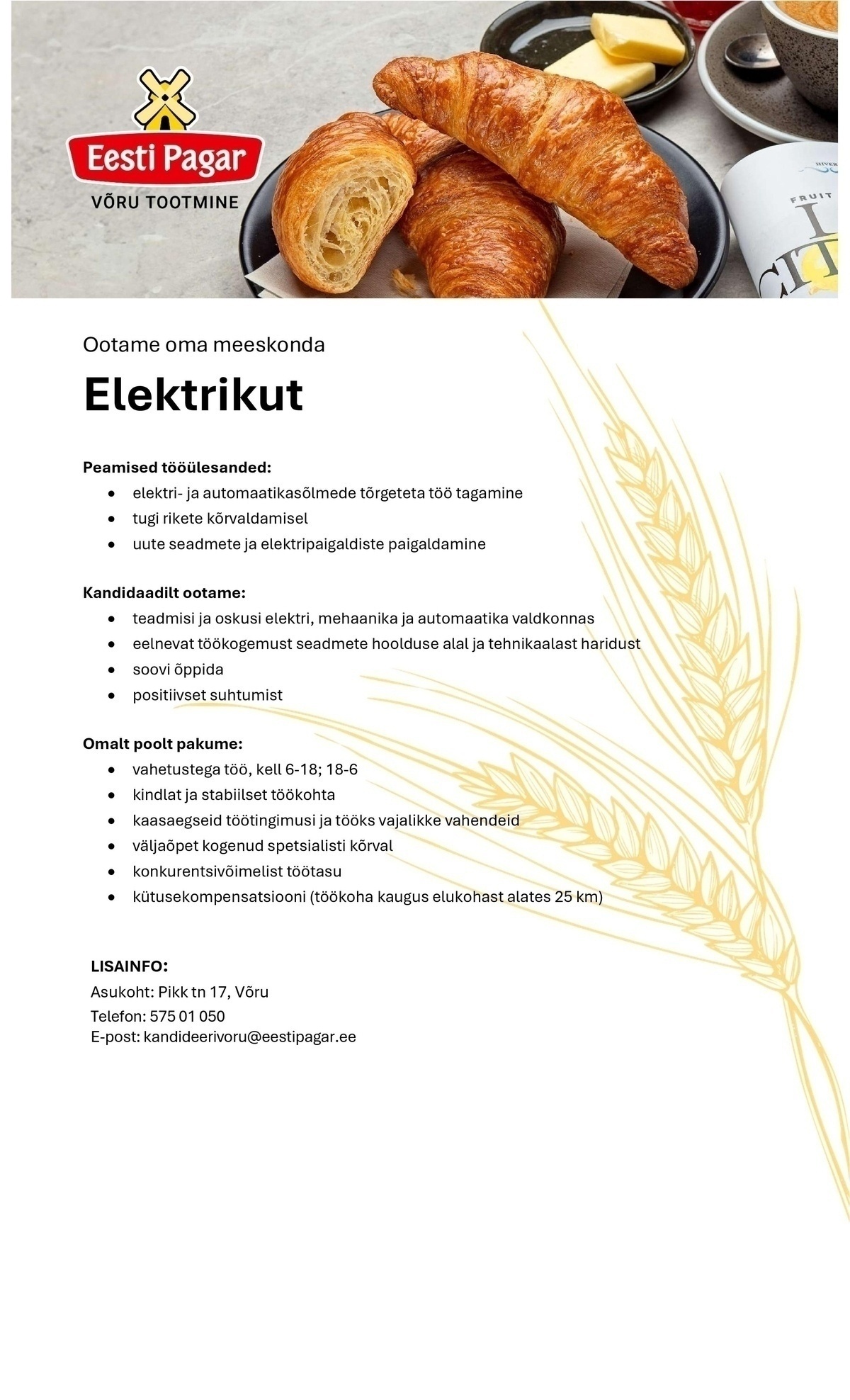 CRISTELLA VT OÜ Elektrik