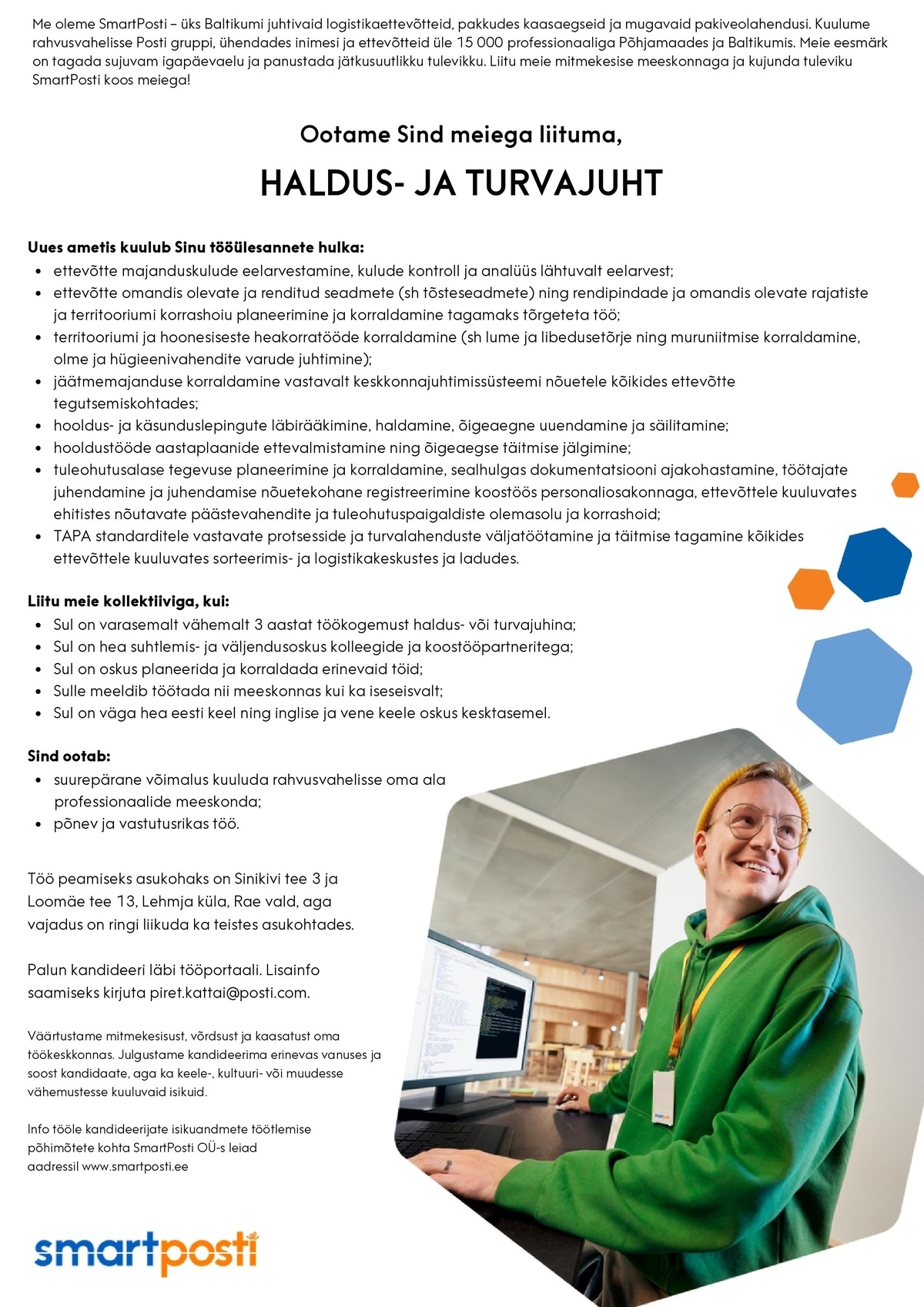 SmartPosti OÜ Haldus- ja turvajuht