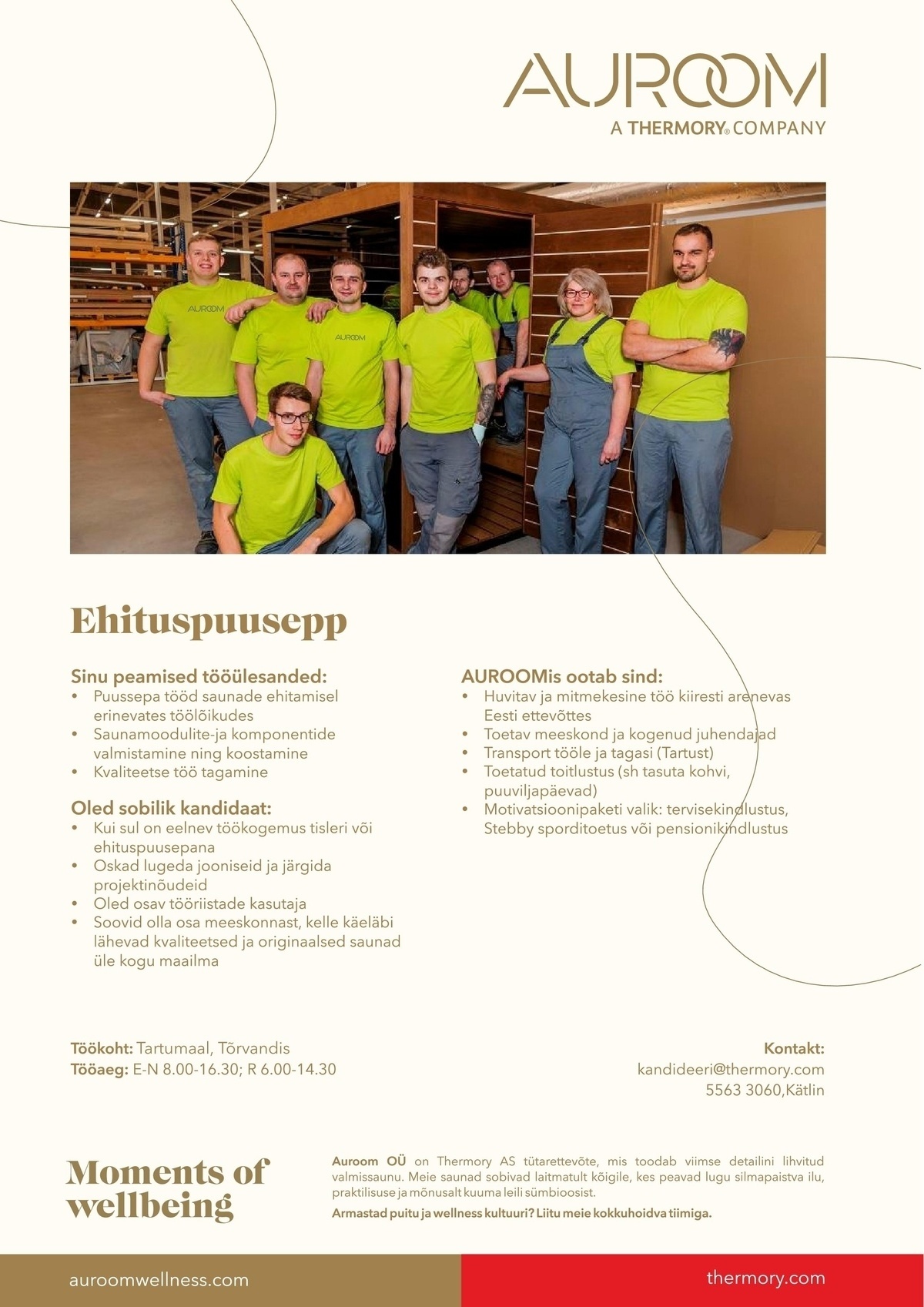 Auroom OÜ Ehituspuusepp (Tõrvandi)